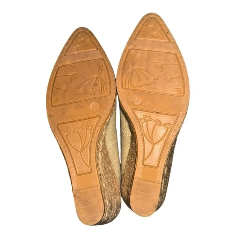 VISACATA Barcelona Womens US 5.5/6 EU 36 Espadrilles Pale Green Wedge Shoes‎